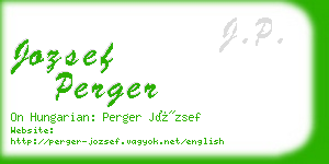 jozsef perger business card